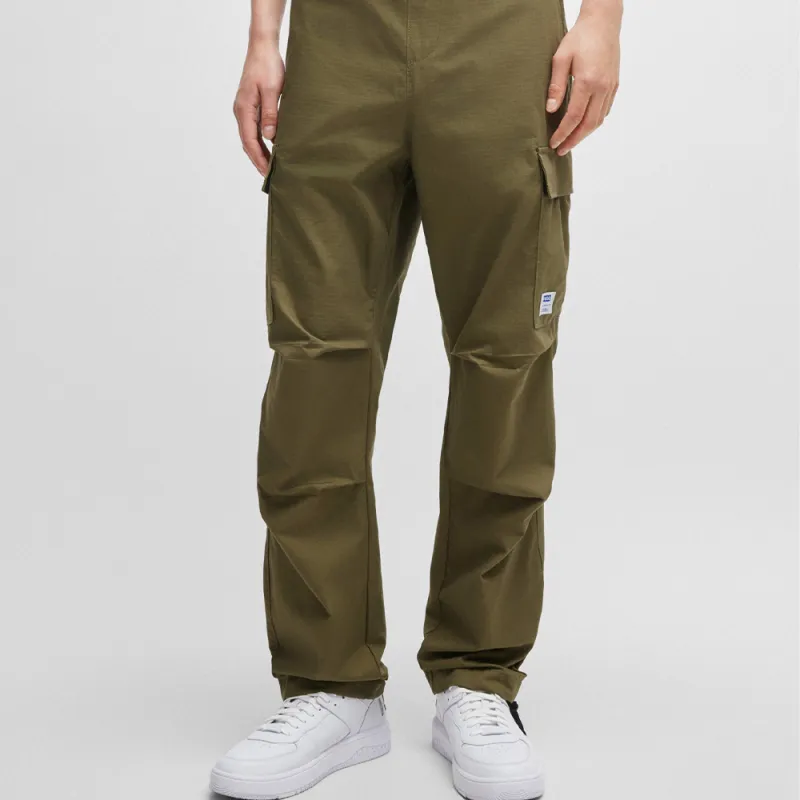 HUGO BOSS FW24 Cargo Pants Men's Khaki-1