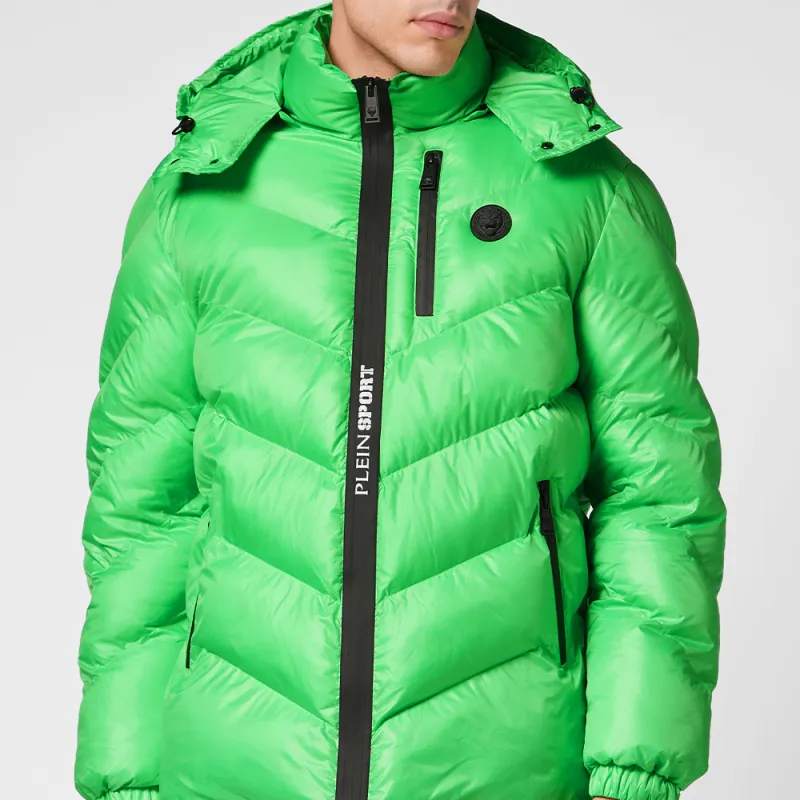 PLEIN SPORT Logo patch Puffer Jacket-1