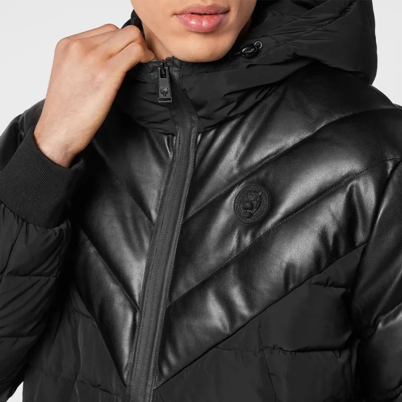 PLEIN SPORT Logo appliqué Padded Jacket-3