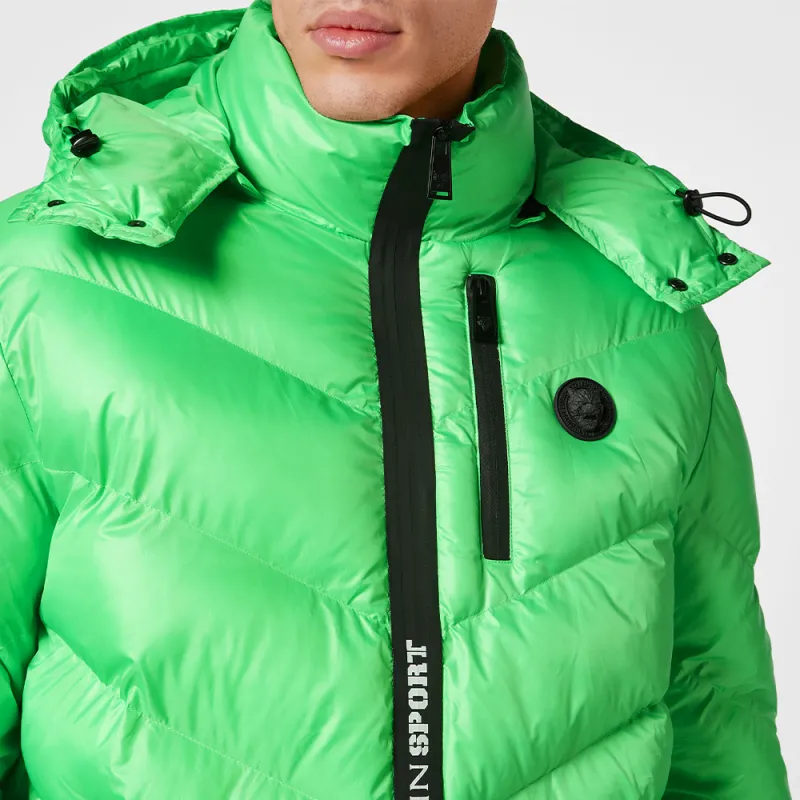 PLEIN SPORT Logo patch Puffer Jacket-4