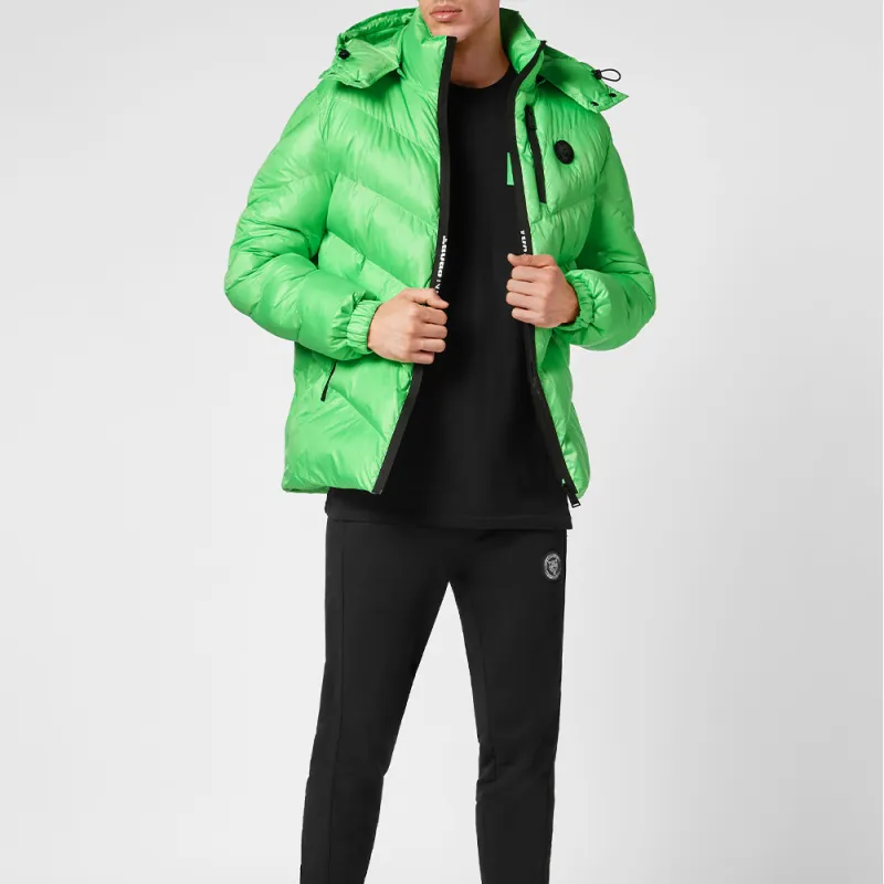 PLEIN SPORT Logo patch Puffer Jacket-3