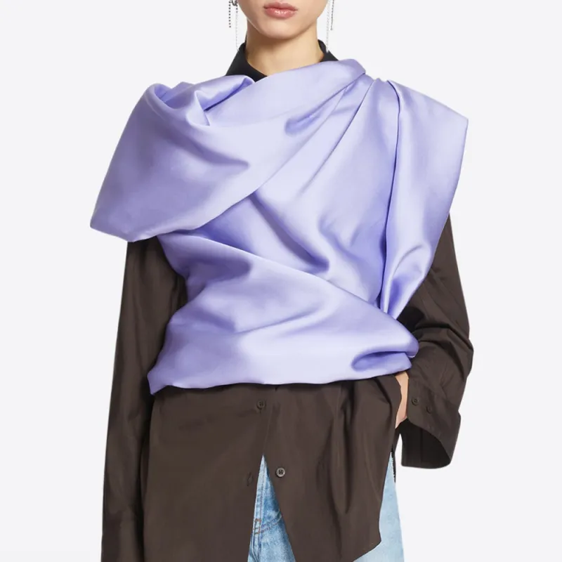 DRIES VAN NOTEN Draped Sleeveless Top-4