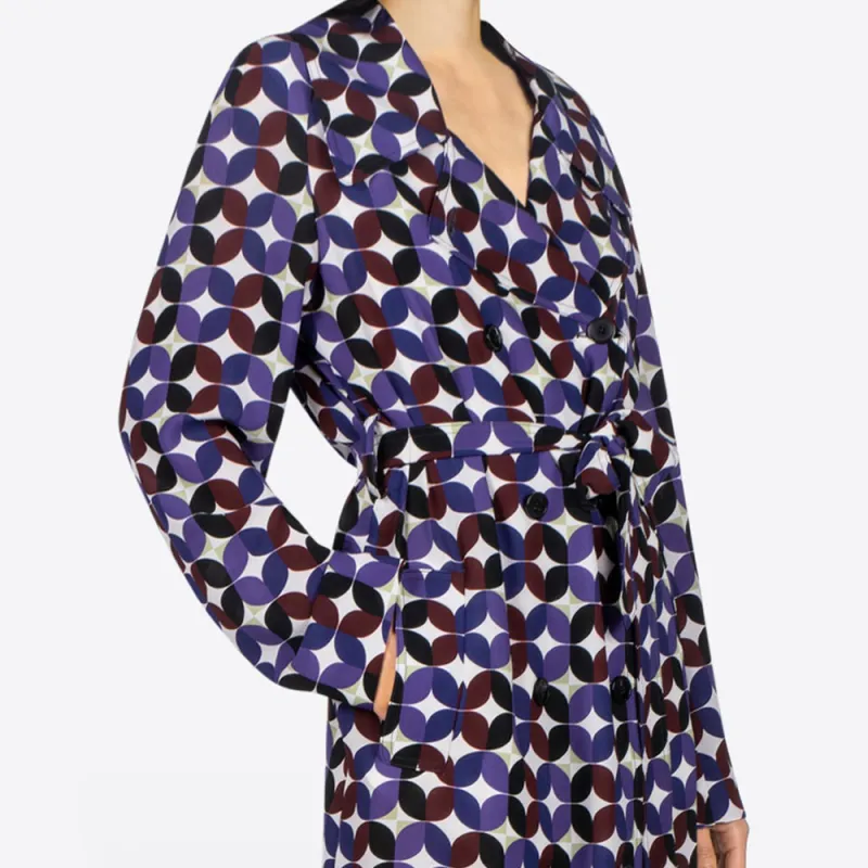 DRIES VAN NOTEN FW24 Coats Women's Purple-2
