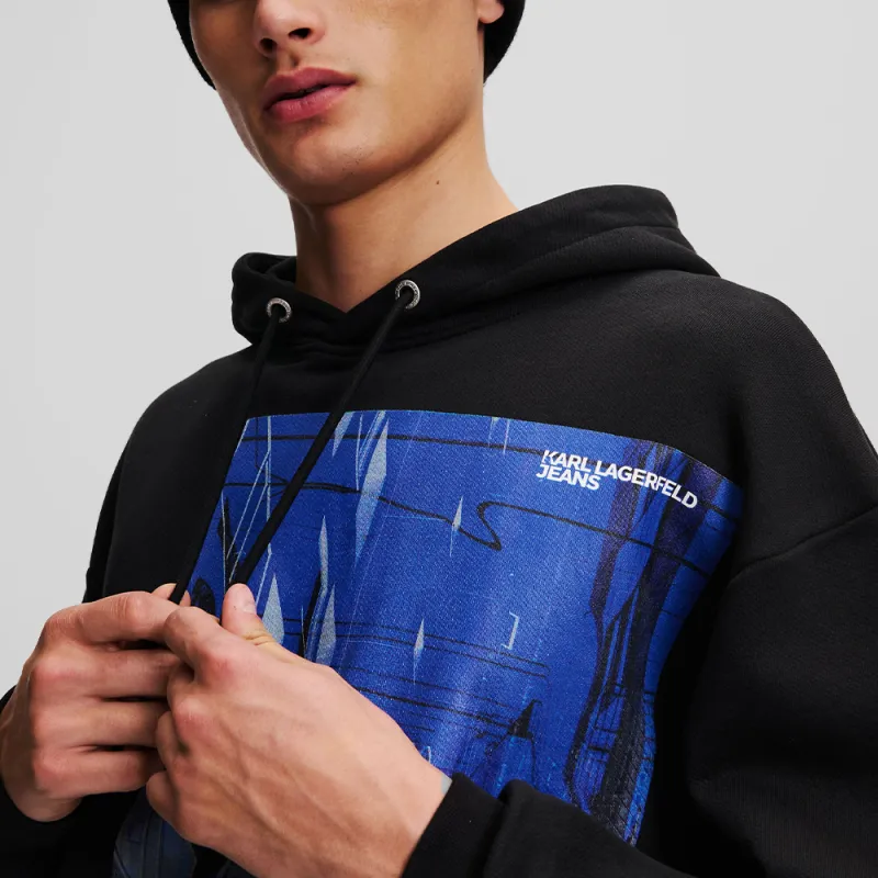 KARL LAGERFELD / Karl Lagerfeld Jeans Tokyo print Hoodie-4