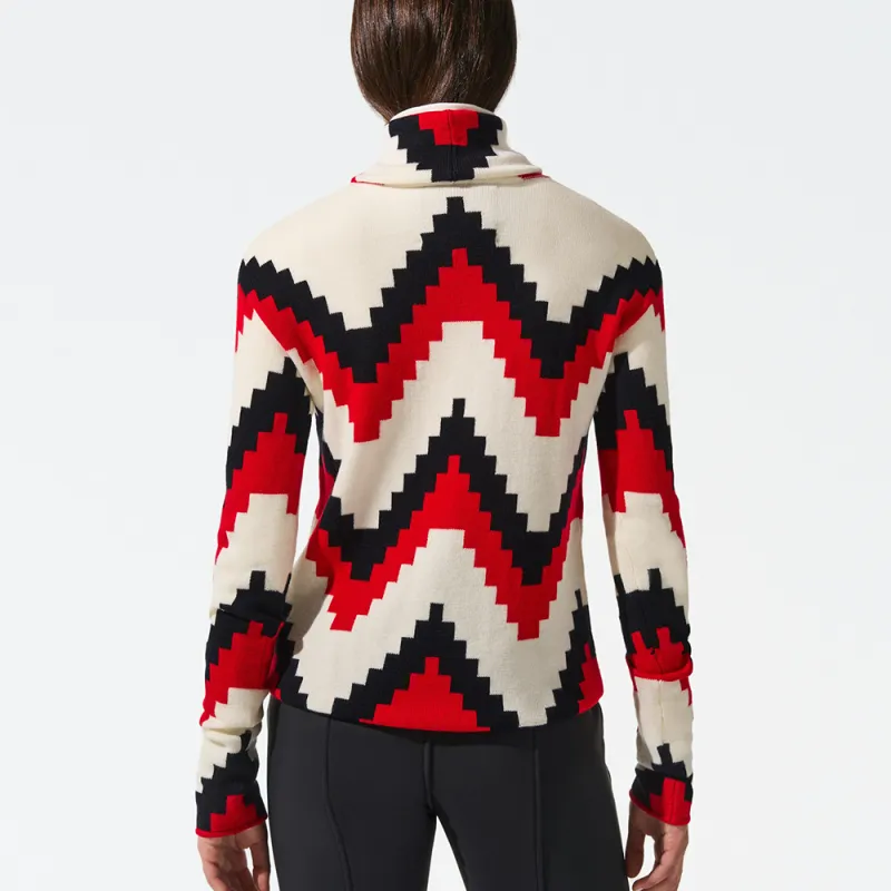 Perfect Moment Chevron Roll neck Jumper-2