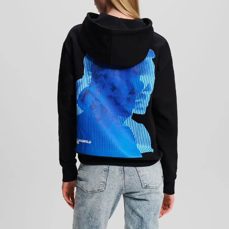 KARL LAGERFELD / Karl Lagerfeld Jeans Face print Hoodie-2