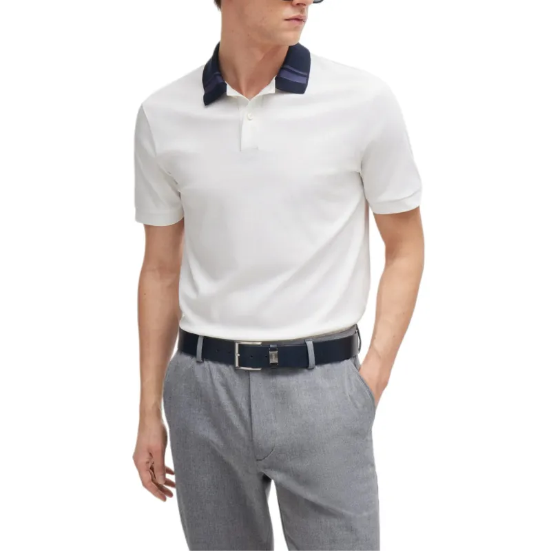 HUGO BOSS Contrasting collar Polo Shirt-1