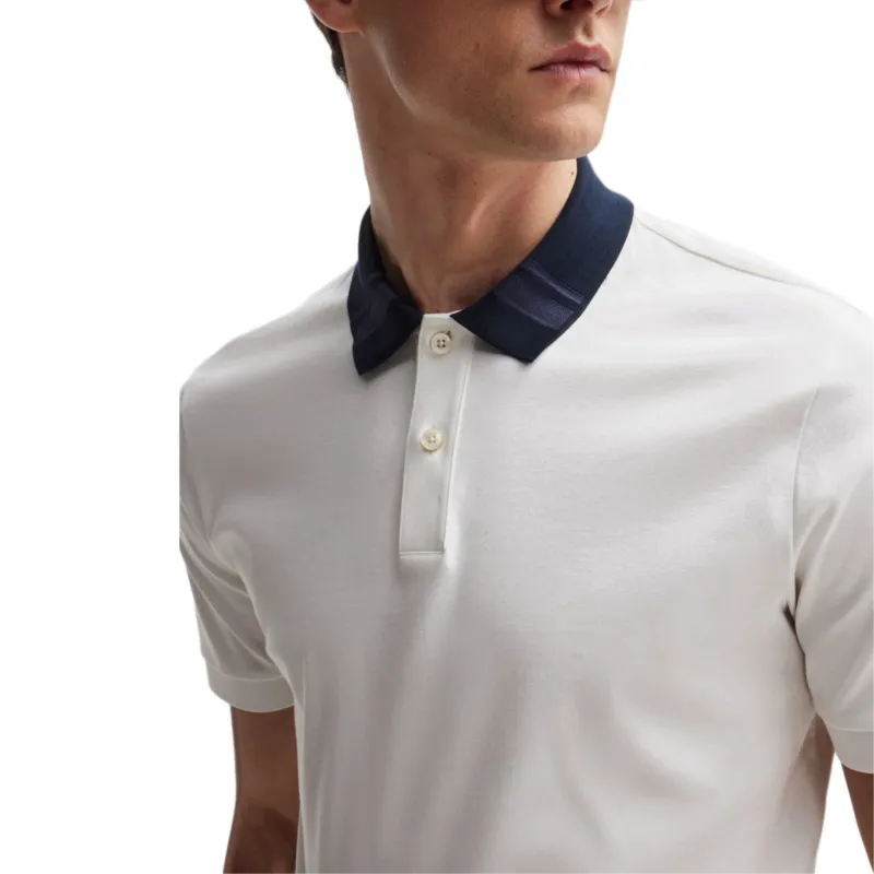 HUGO BOSS Contrasting collar Polo Shirt-4