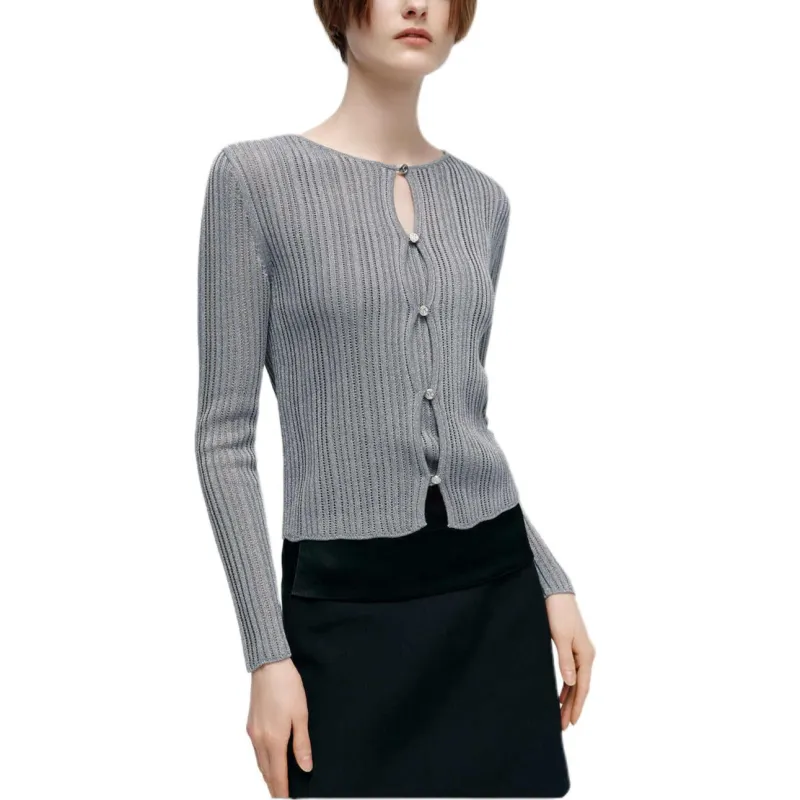 KARL LAGERFELD FW24 Knitwear Women's Gray-3