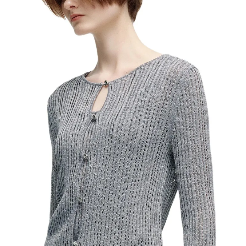 KARL LAGERFELD FW24 Knitwear Women's Gray-4