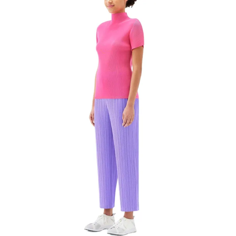 PLEATS PLEASE ISSEY MIYAKE FW24 Regular T-Shirt Women's Bright Pink-3