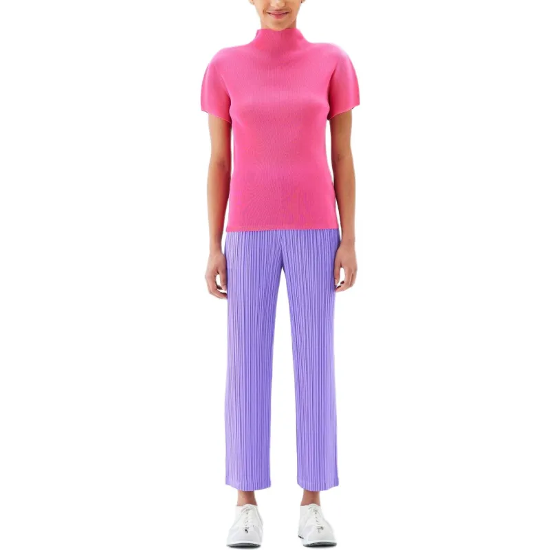 PLEATS PLEASE ISSEY MIYAKE FW24 Regular T-Shirt Women's Bright Pink-1