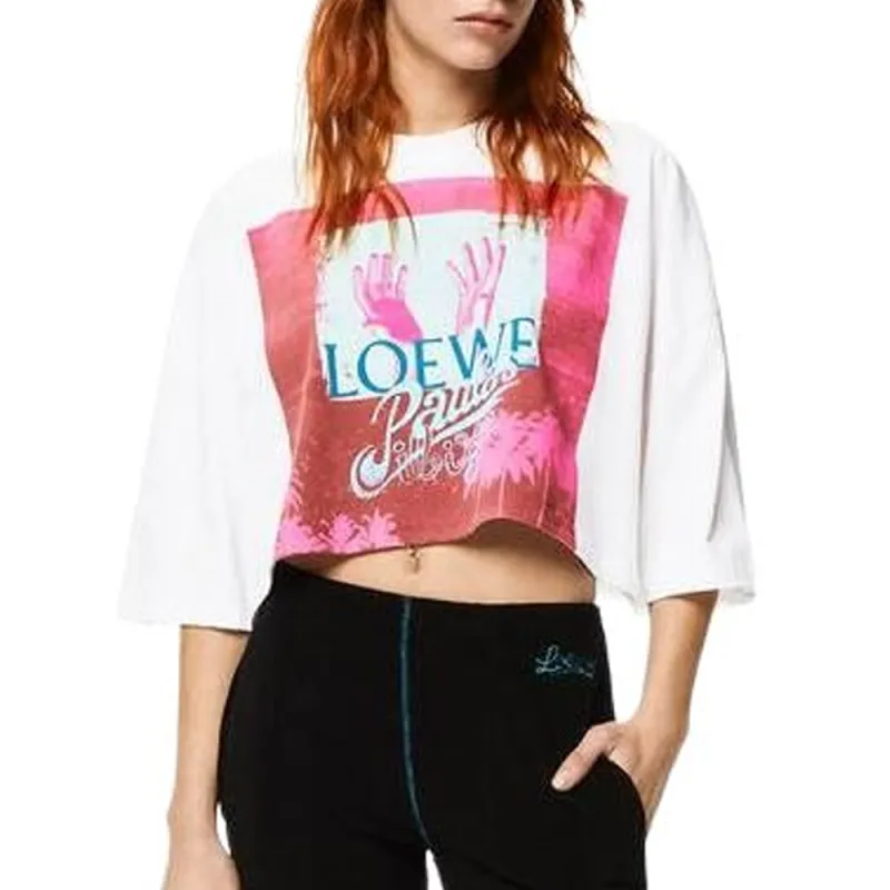 LOEWE Crop Tops Women's White-4