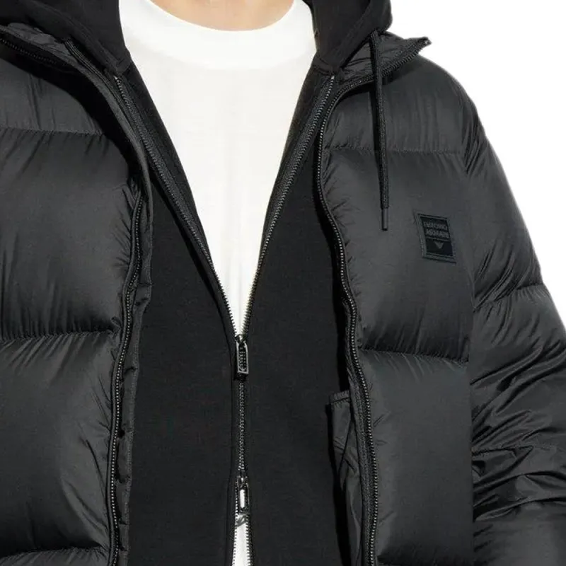 EMPORIO ARMANI Logo patch Padded Jacket-6