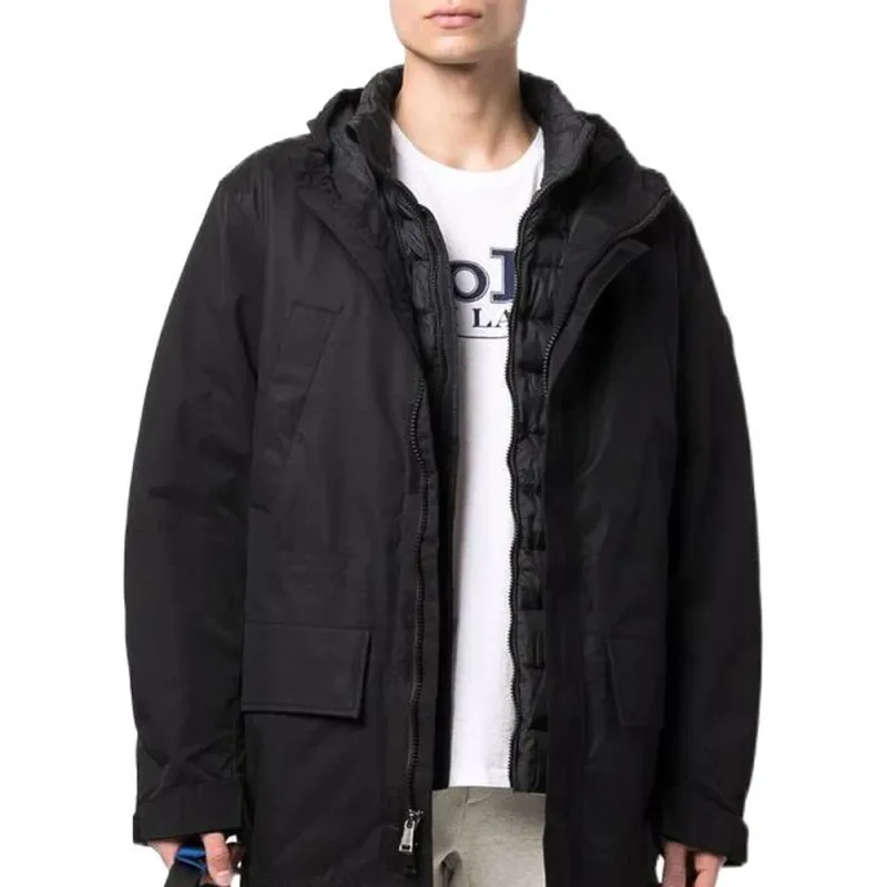 Polo Ralph Lauren FW24 Parka Coats Men's Black-4