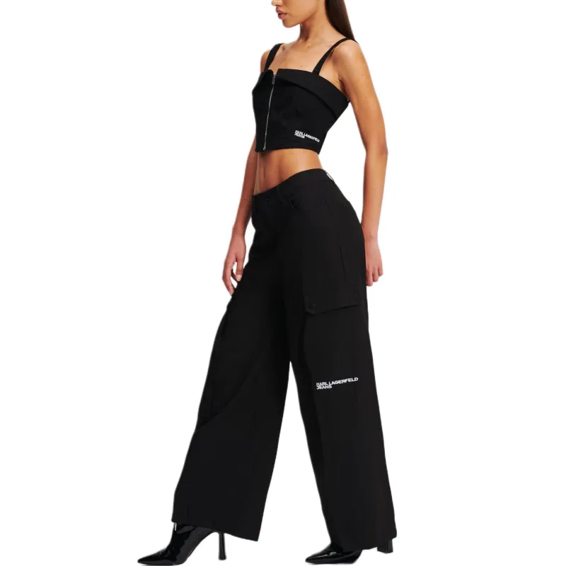 KARL LAGERFELD / Karl Lagerfeld Jeans Wide leg Cargo Trousers-2