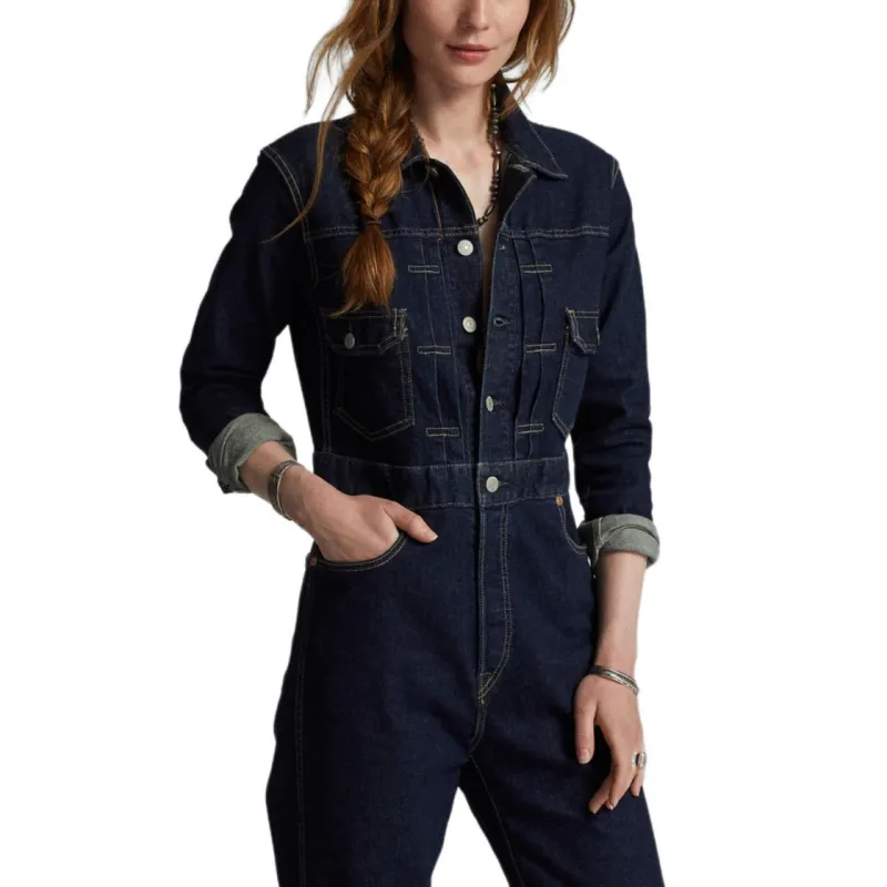 Polo Ralph Lauren FW24 Jumpsuit Women's Dark Blue-4