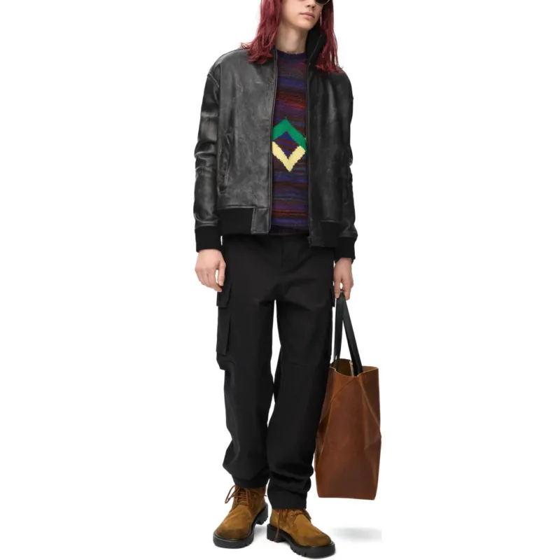 LOEWE FW24 Jackets Coats Men's Black-2