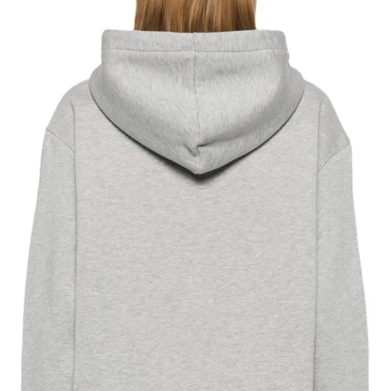 FENDI Logo Embroidered Zip Up Drawstring Hoodie-6
