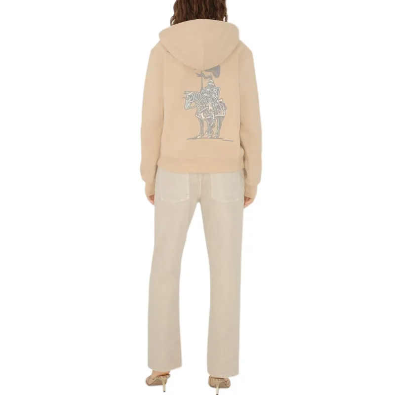 Burberry Ekd Motif Zip Up Drawstring Hoodie-3