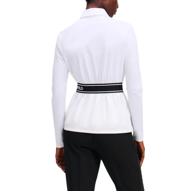Karl Lagerfeld Logo Jersey Shirt-2