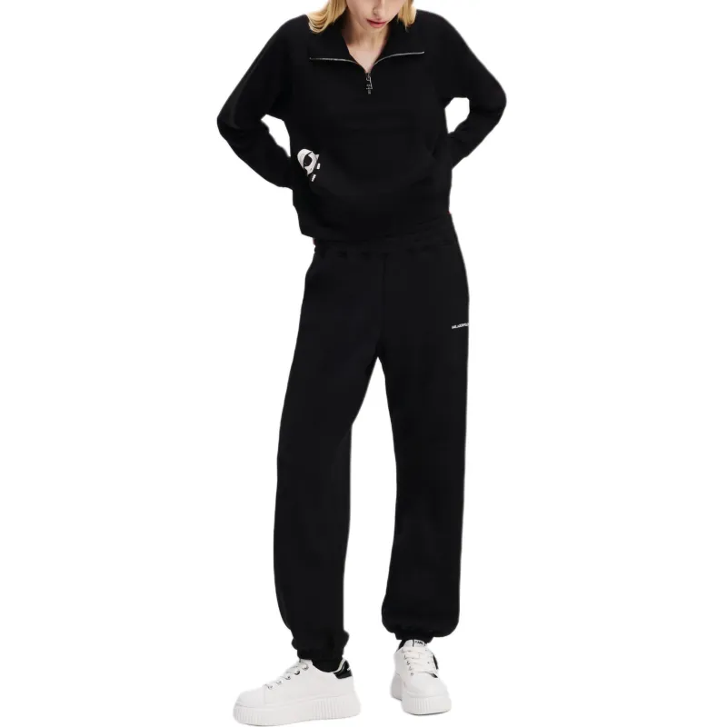 Karl Lagerfeld Ikon Peak a boo Half zip Sweatshirt-1