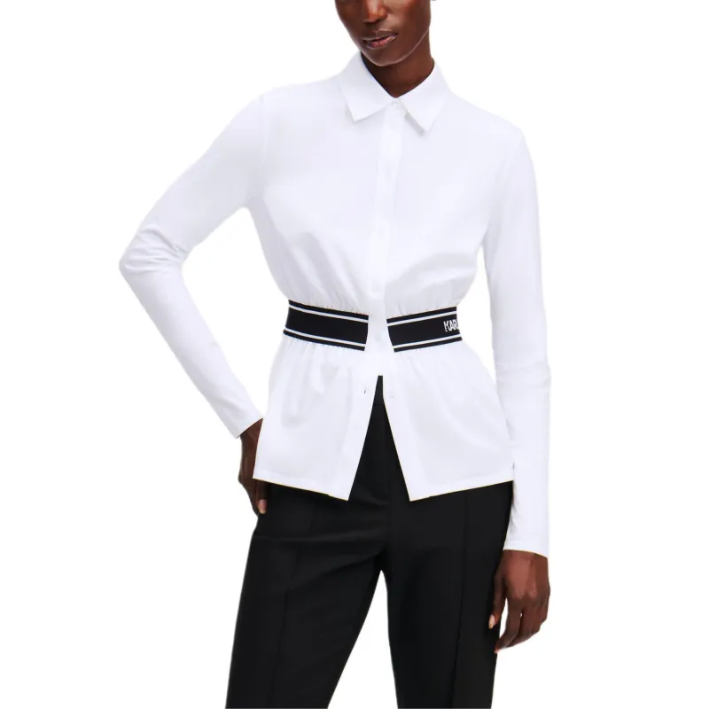 Karl Lagerfeld Logo Jersey Shirt-1
