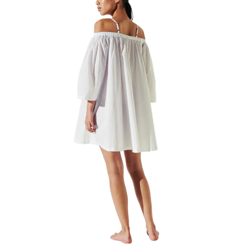KARL LAGERFELD / Karl Lagerfeld Jeans Signature Semi sheer Beach Dress-2