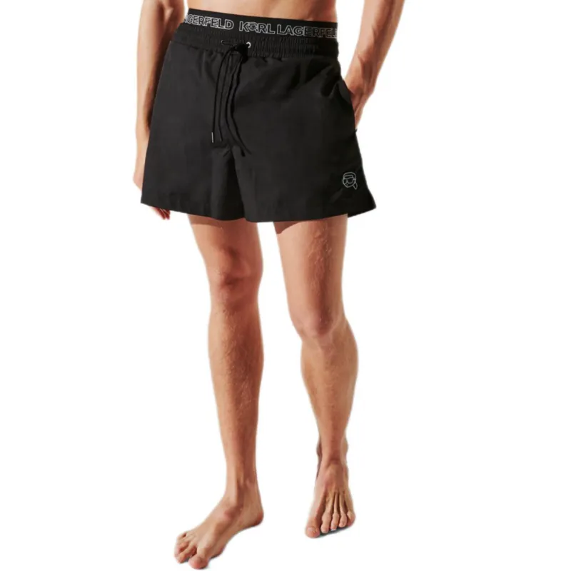 KARL LAGERFELD / Karl Lagerfeld Jeans Ikon Swim Shorts-3