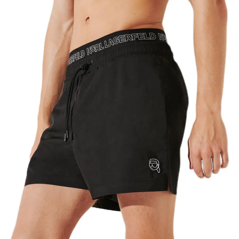 KARL LAGERFELD / Karl Lagerfeld Jeans Ikon Swim Shorts-1