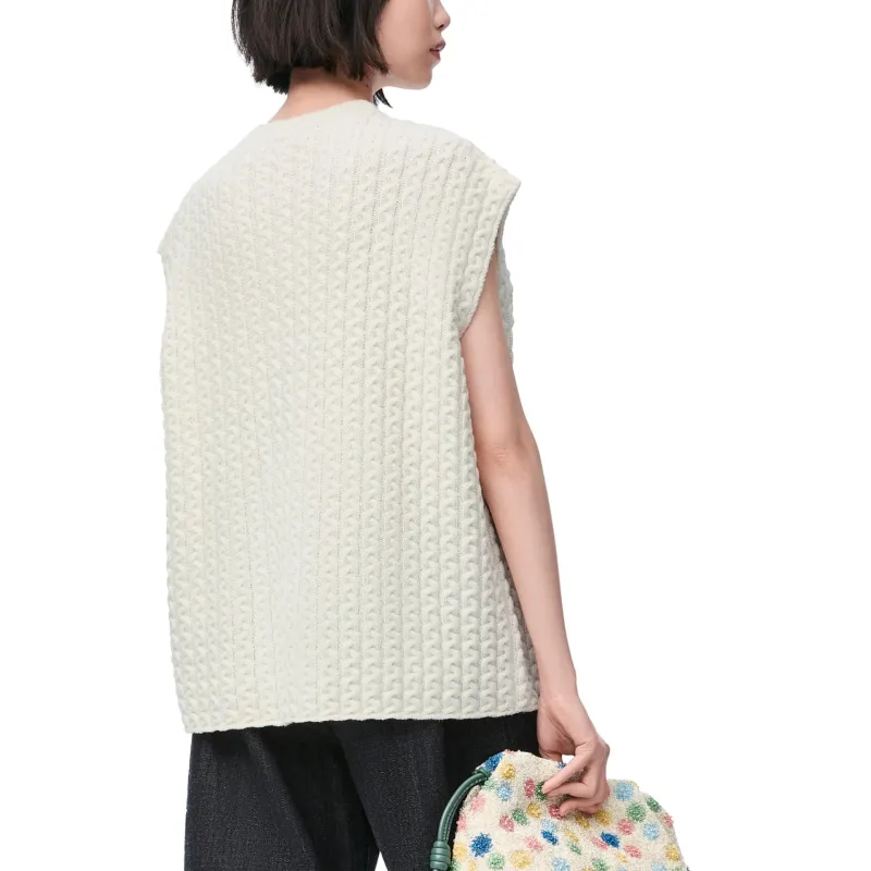 LOEWE Anagram Vest 'White'-2