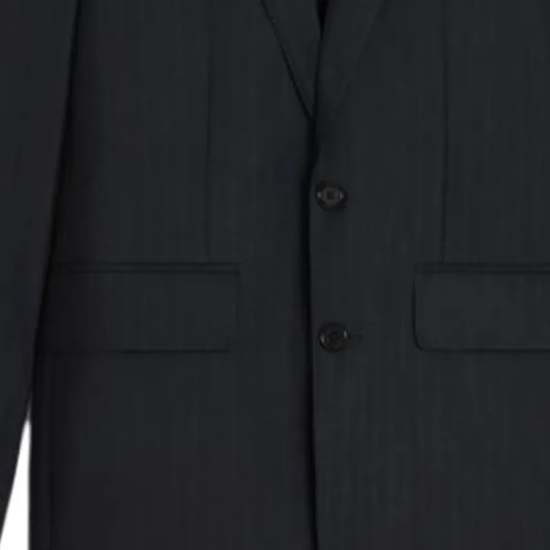 CELINE Classic Jacket In Striped Wool Navy Jackets Coats Men's Black-4