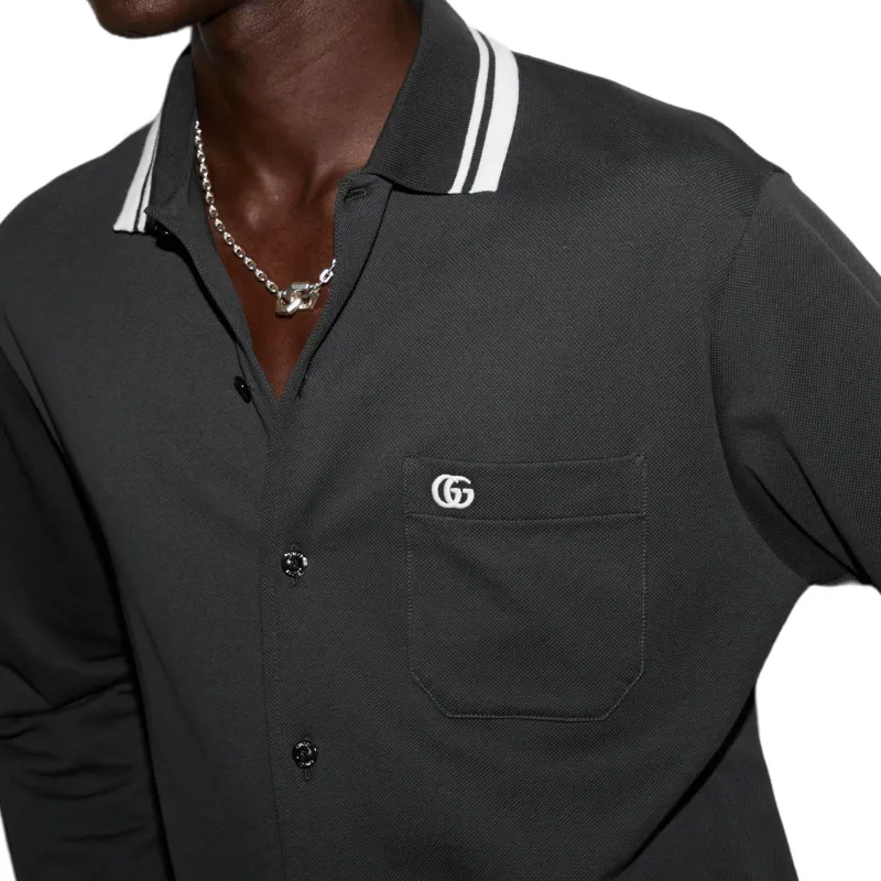 GUCCI Long Sleeve Polo-2