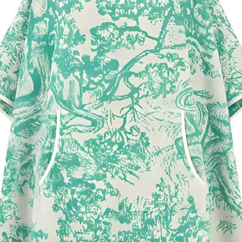 DIOR DIORIVIERA FW24 Cloak Women's Sea Blue-3