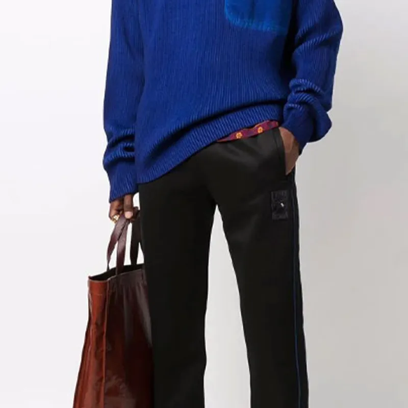 FENDI Knitted Sweatpants Men Black-7