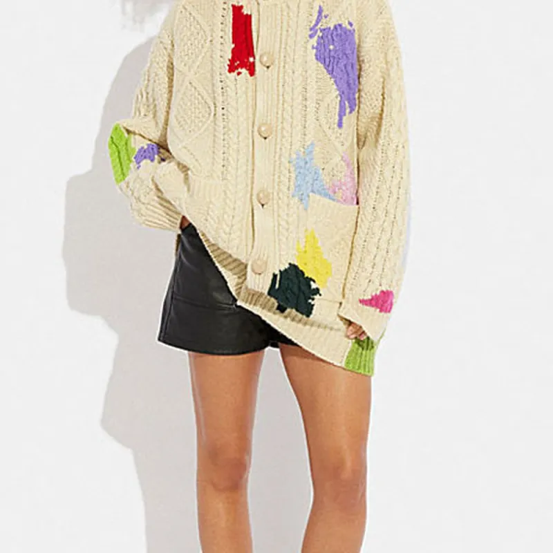 COACH Knitwear Women's Cream White-5