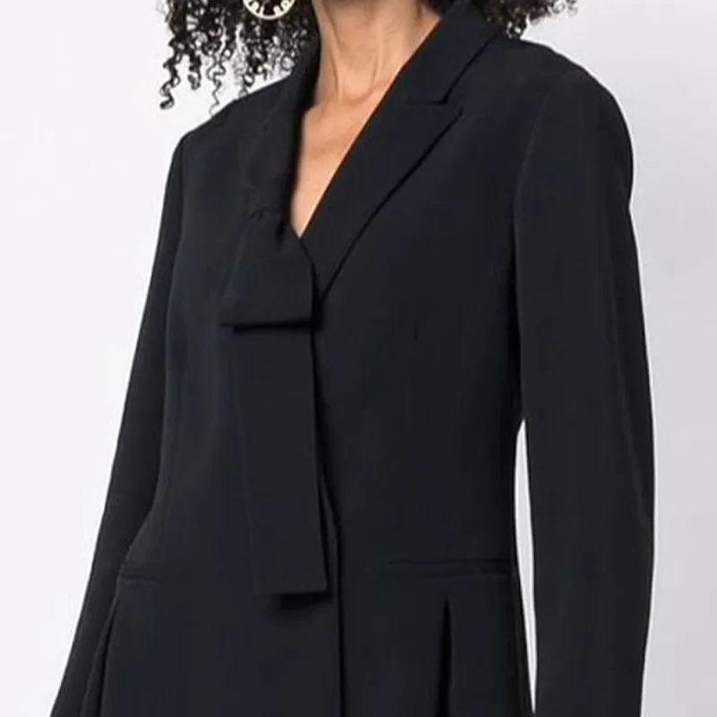 RED VALENTINO Long Sleeved Dresses Women's Black-5