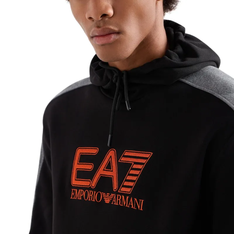 EMPORIO ARMANI Logo Printed Drawstring Hoodie-4