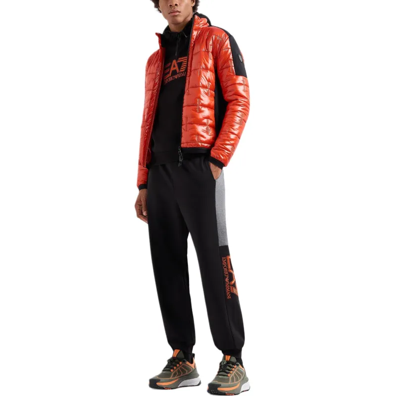 EMPORIO ARMANI Logo Printed Drawstring Hoodie-3