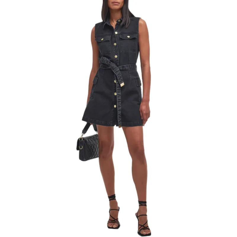 BARBOUR FW24 Sleeveless Dress Women's Black-1