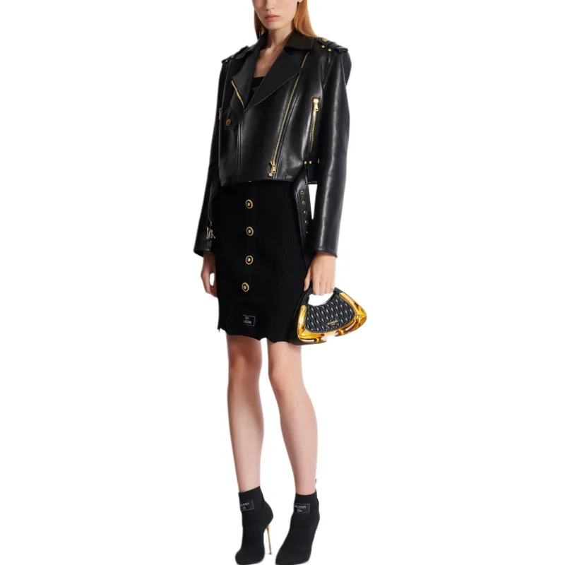 BALMAIN Optical Illusion Skirt-2