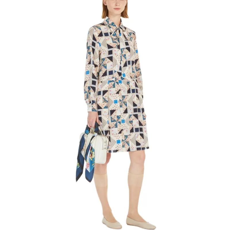 WEEKEND MaxMara Long Sleeved Dresses Women's Beige-3