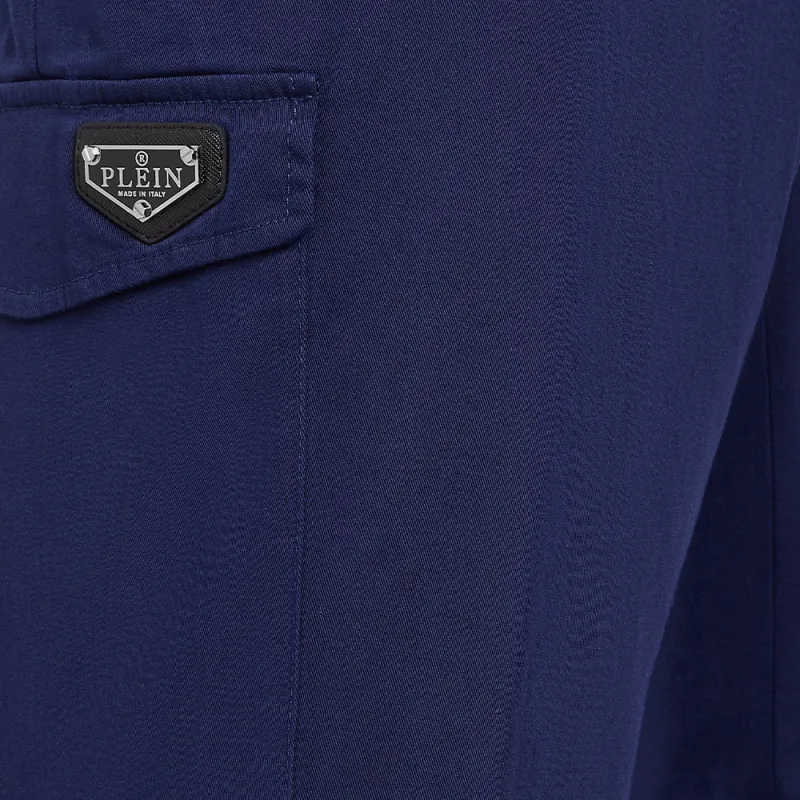 PHILIPP PLEIN Logo plaque Cargo Shorts-5