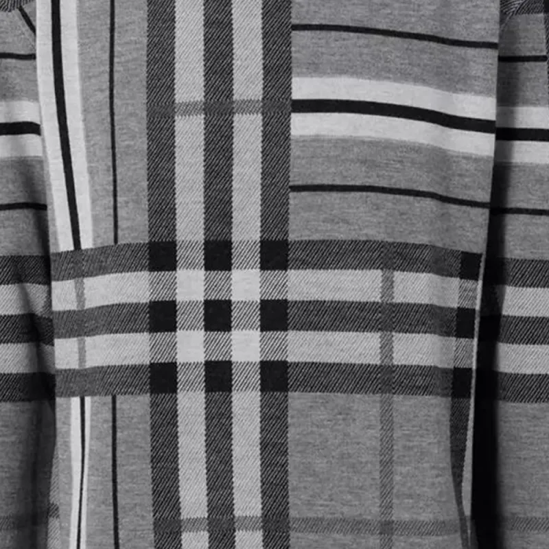 Burberry Check And Stripe Wool Jacquard Sweater-4