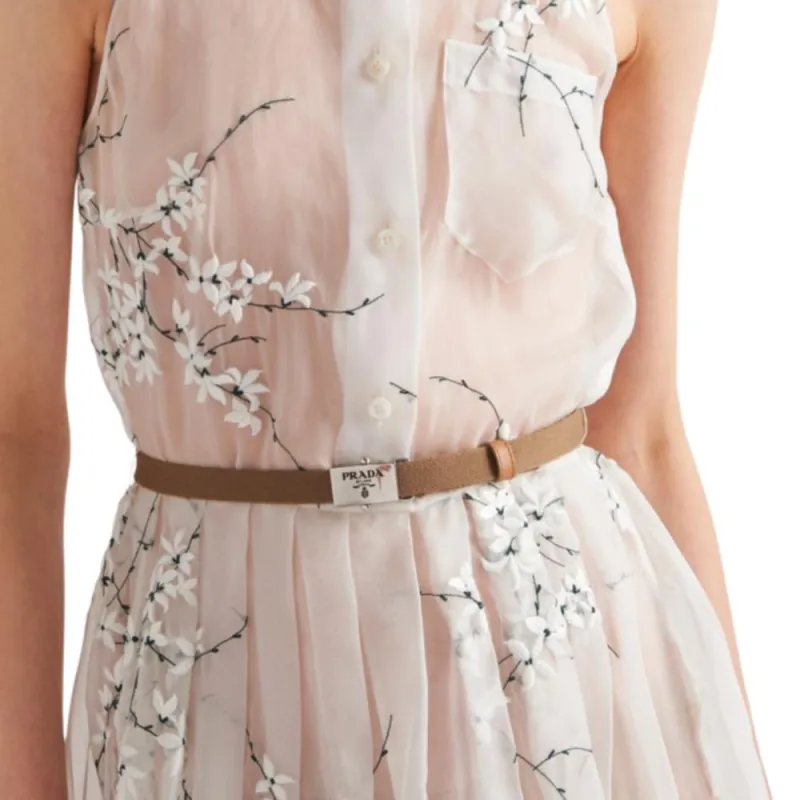 PRADA Sleeveless Dresses Women's White-6