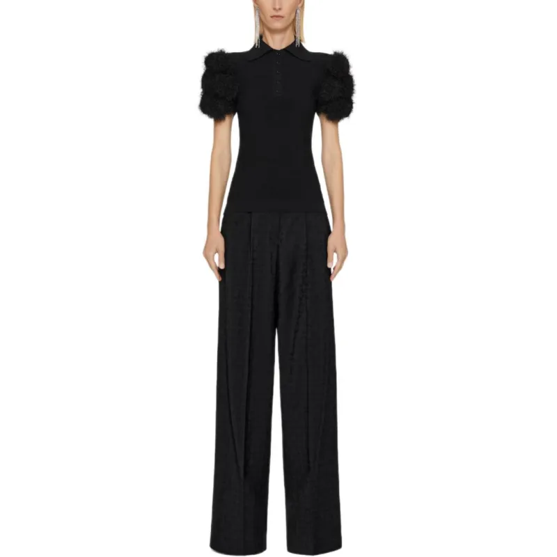 Givenchy Pompom detail Polo Top-1