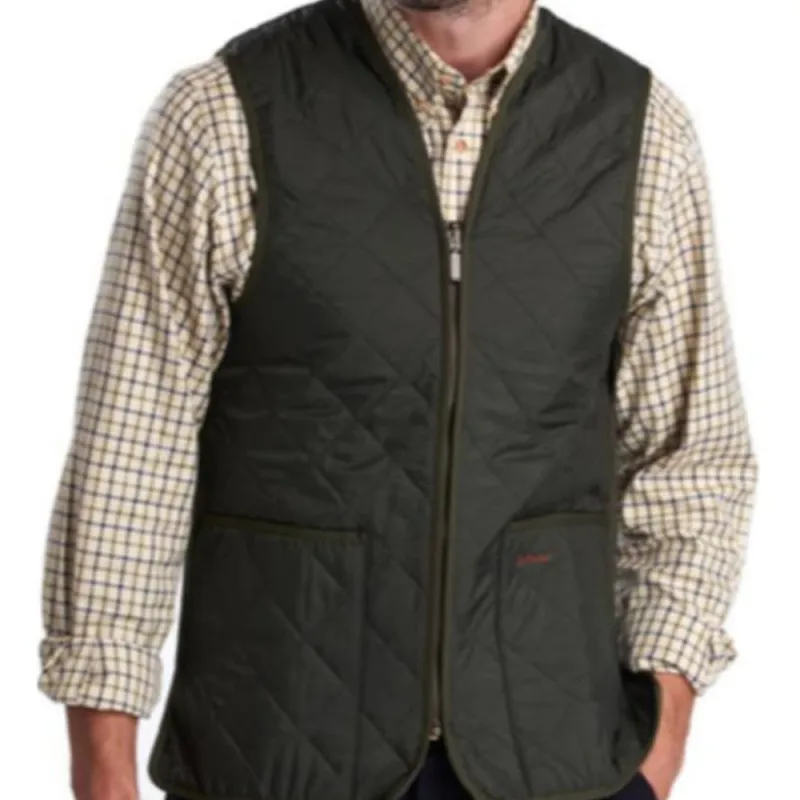BARBOUR Reversible Checkered Zip Up Gilet-4