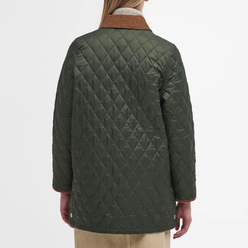 BARBOUR Puffer Jacket Women's Olive-5