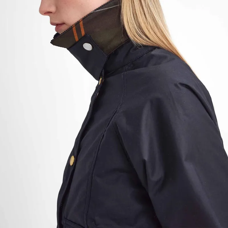 BARBOUR Logo Embroidered Cropped Jacket-6