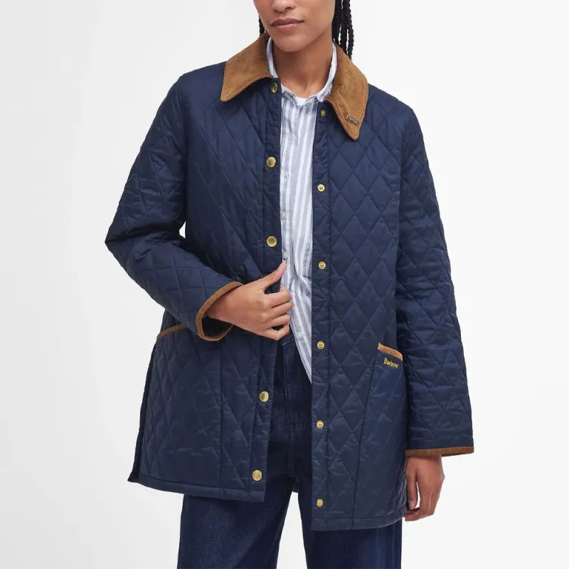 BARBOUR Puffer Jacket Women's Marine Blue-2